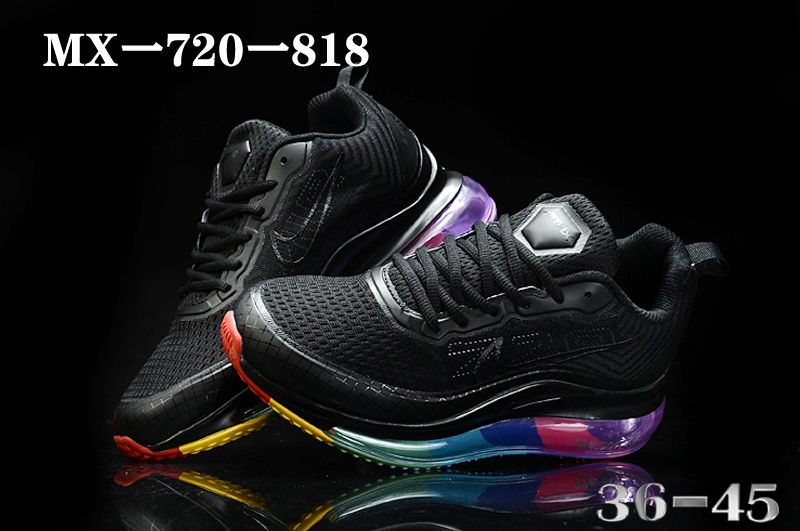 2020 Nike Air Max 720-818 Black Rainbow Running Shoes